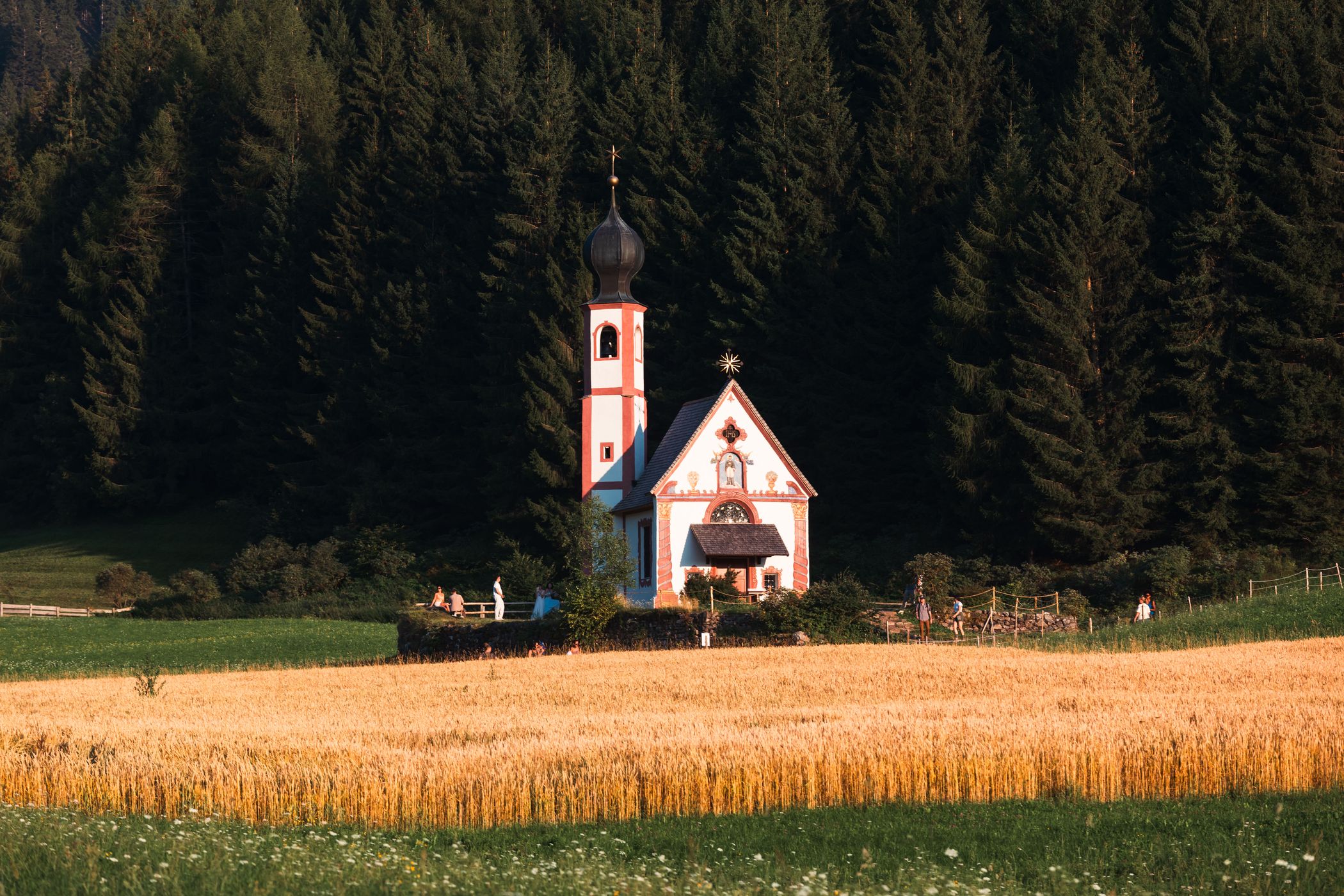 The Church of St. Johann in Ranui, Italy