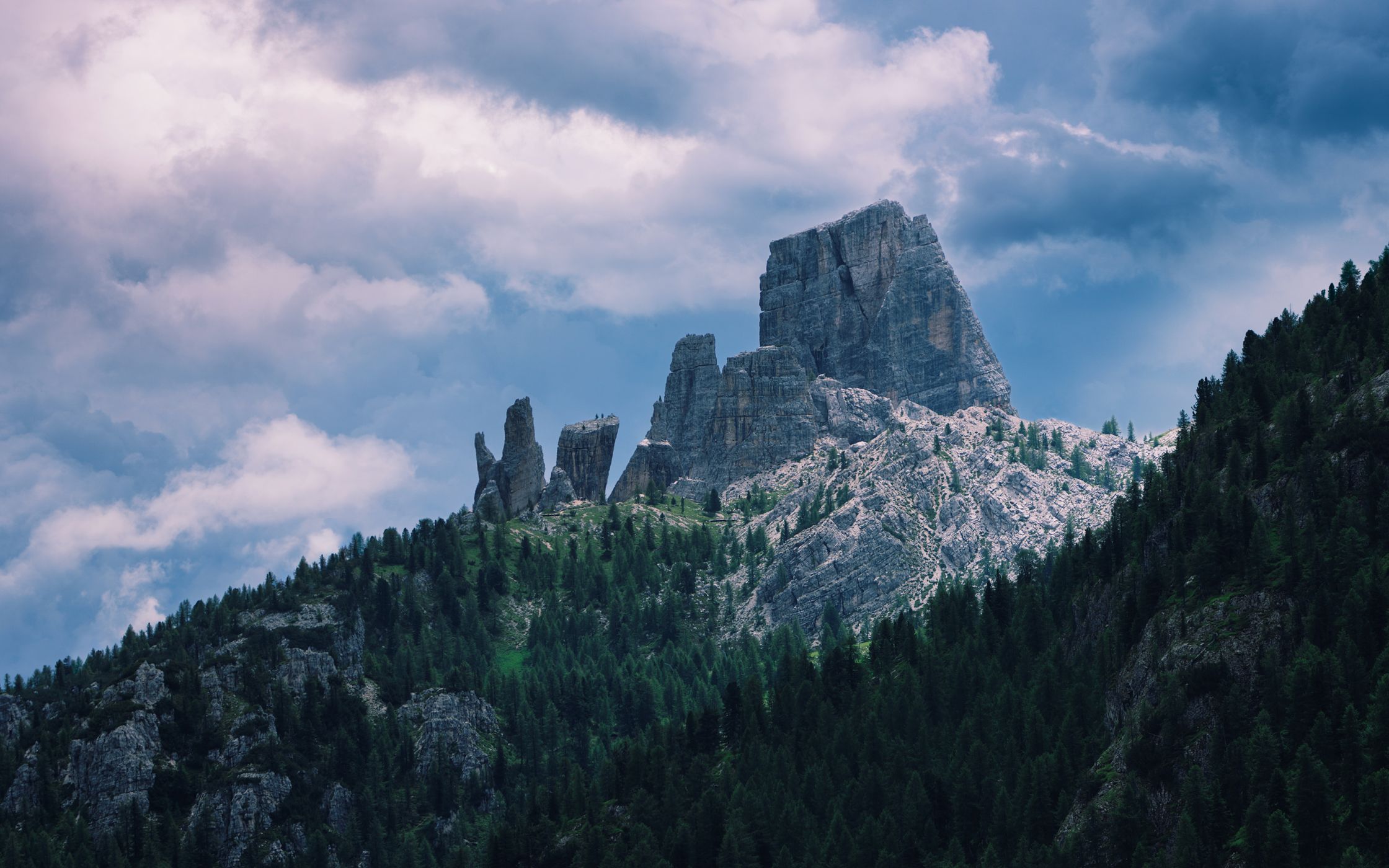 Cinque Torri from the Road, Italy
