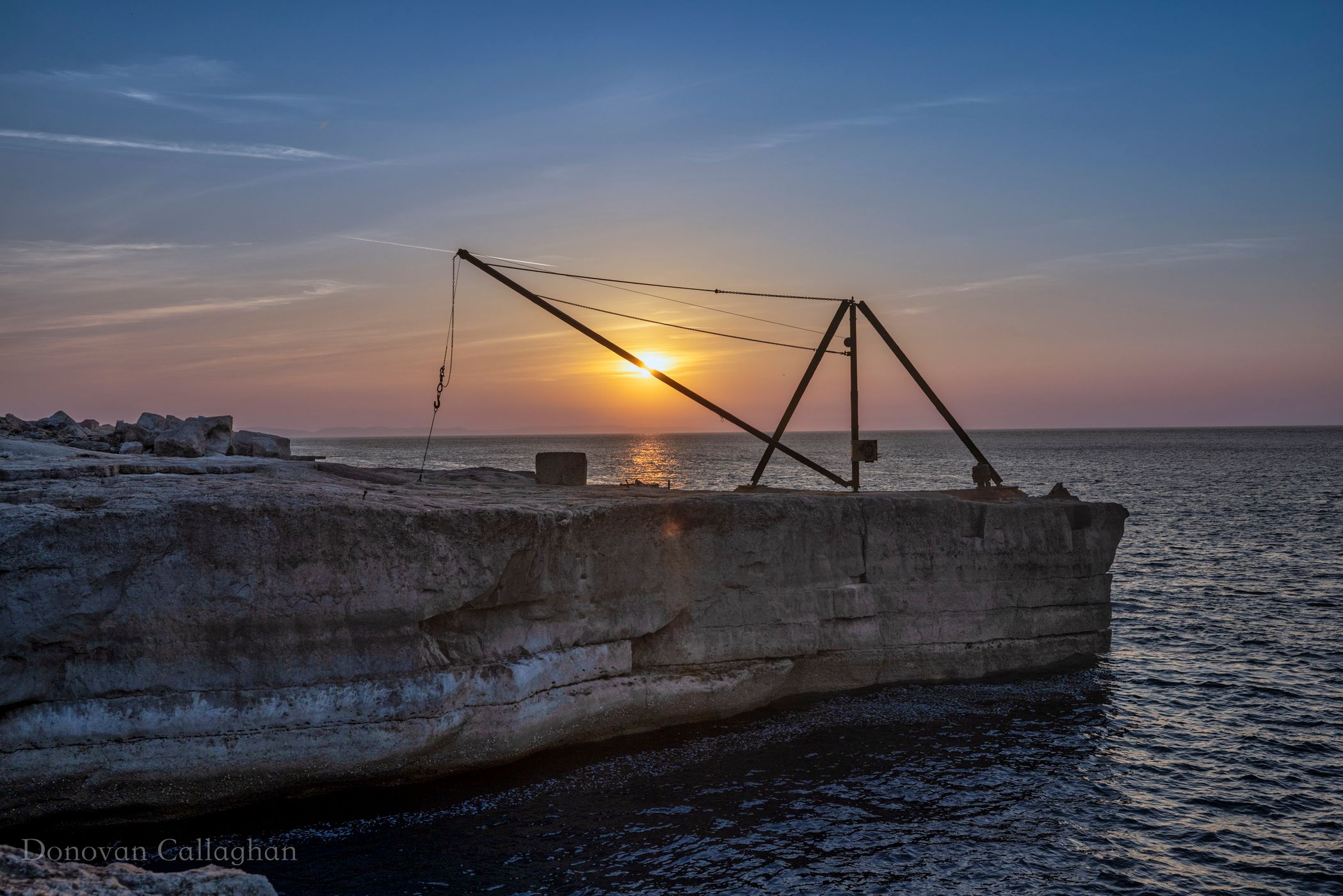 Crane, Old Fishing Village, Portland Bill, Dorset, England, United Kingdom