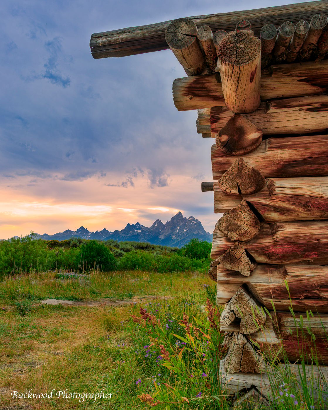 Cunningham Cabin in Grand Tetons National Park, USA