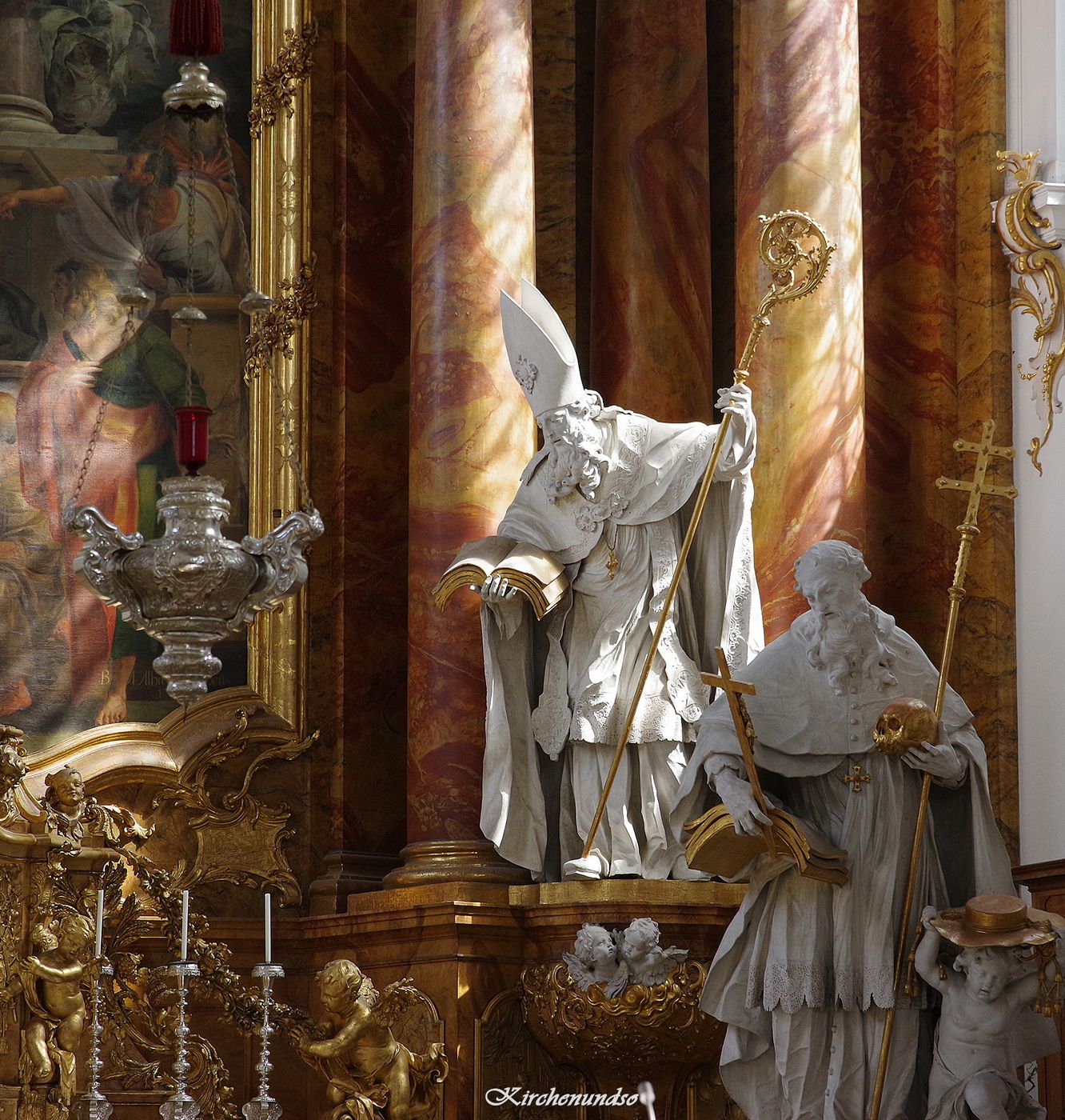 Dießen am Ammersee, Marienmünster interior, Germany