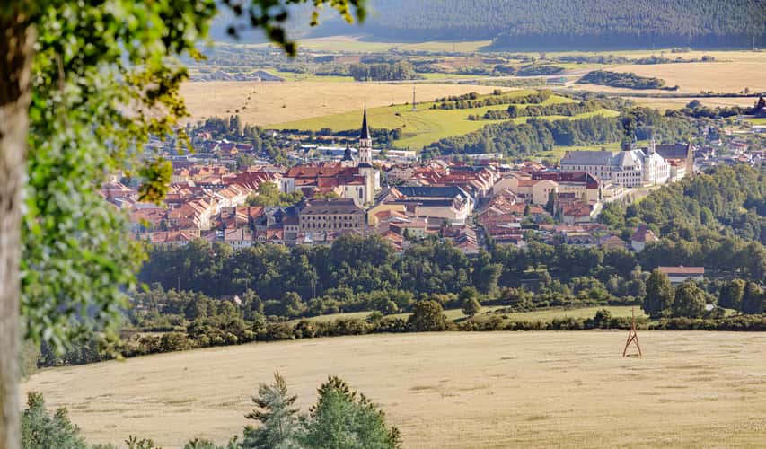 Distant view over Levoča town