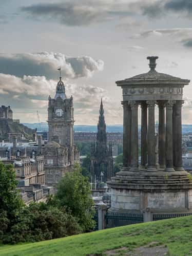 Edinburg old town, view from Canton Hill