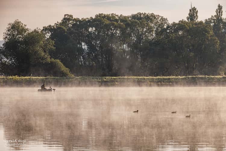 Fischteich bei Sonnenaufgang