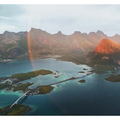 Flakstadbruene (Drone), Norway