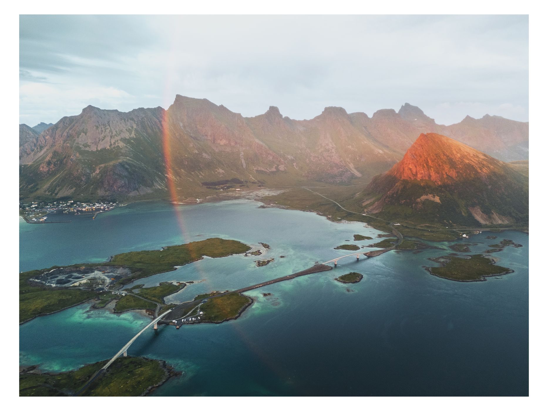 Flakstadbruene (Drone), Norway