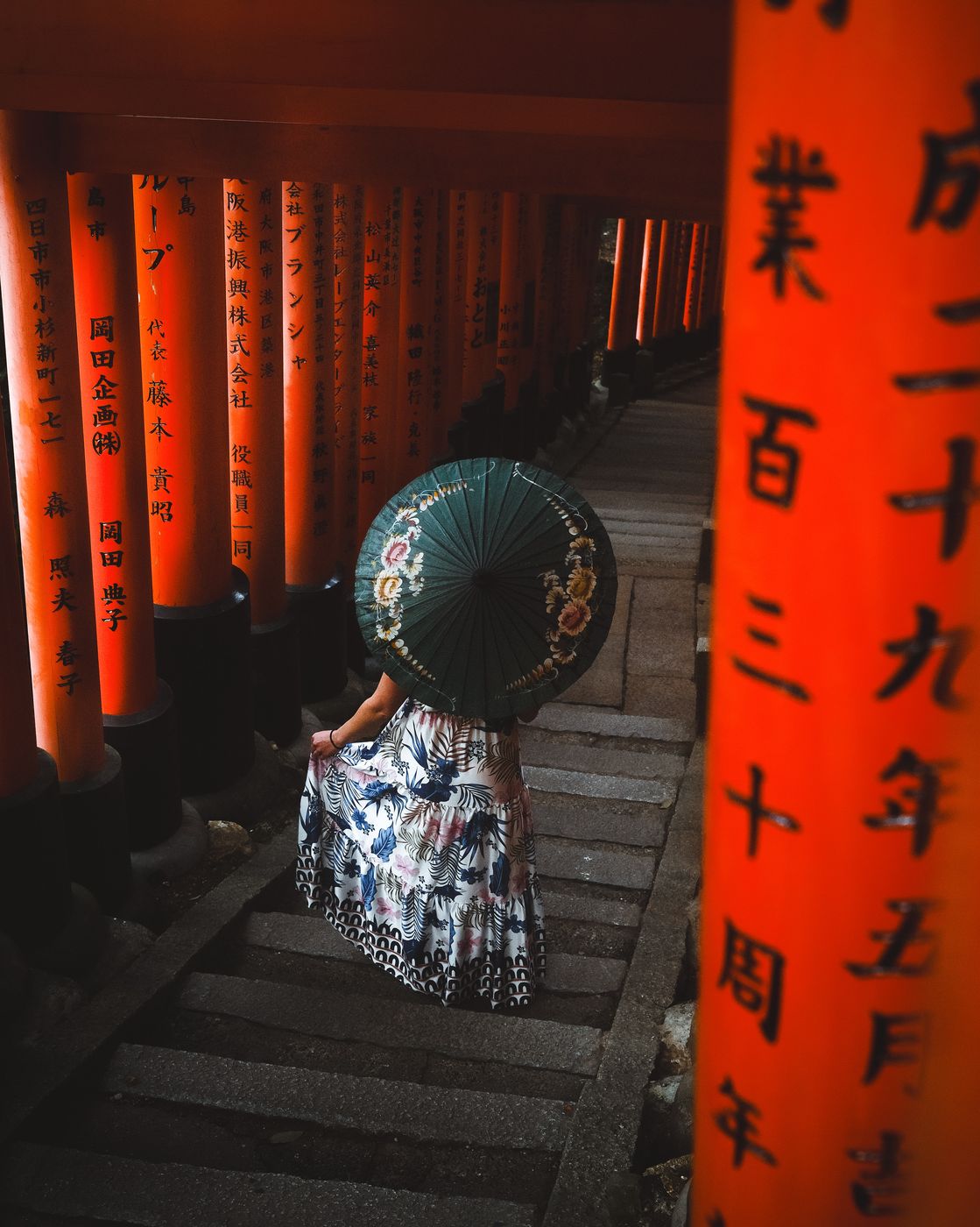 Fushimi Inari Shrine around Mount Inari, Kyoto, Japan