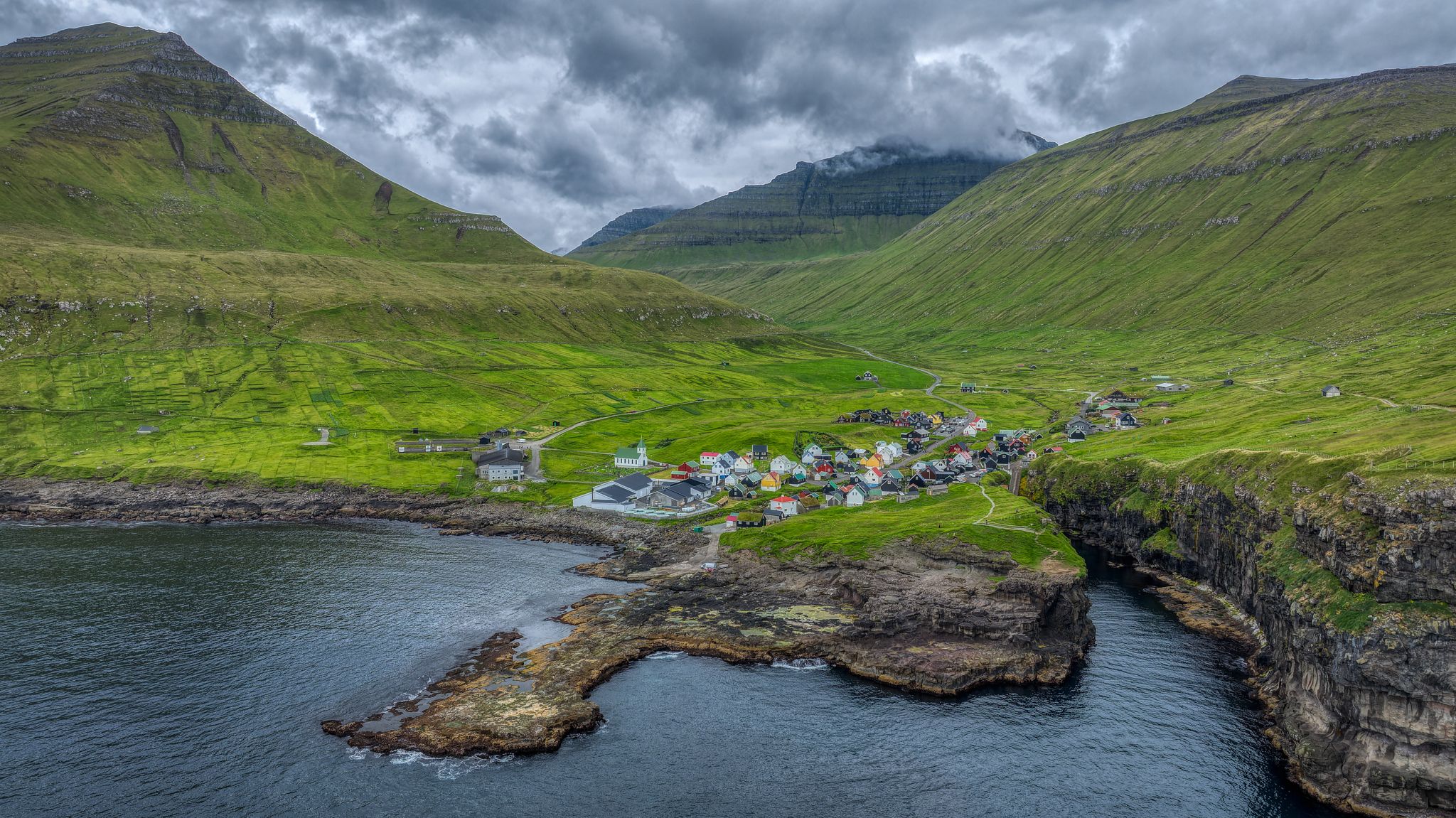 Gjogv, Faroe Island, Faroe Islands