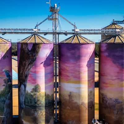 Grain Silos, Thallon, Queensland, Australia