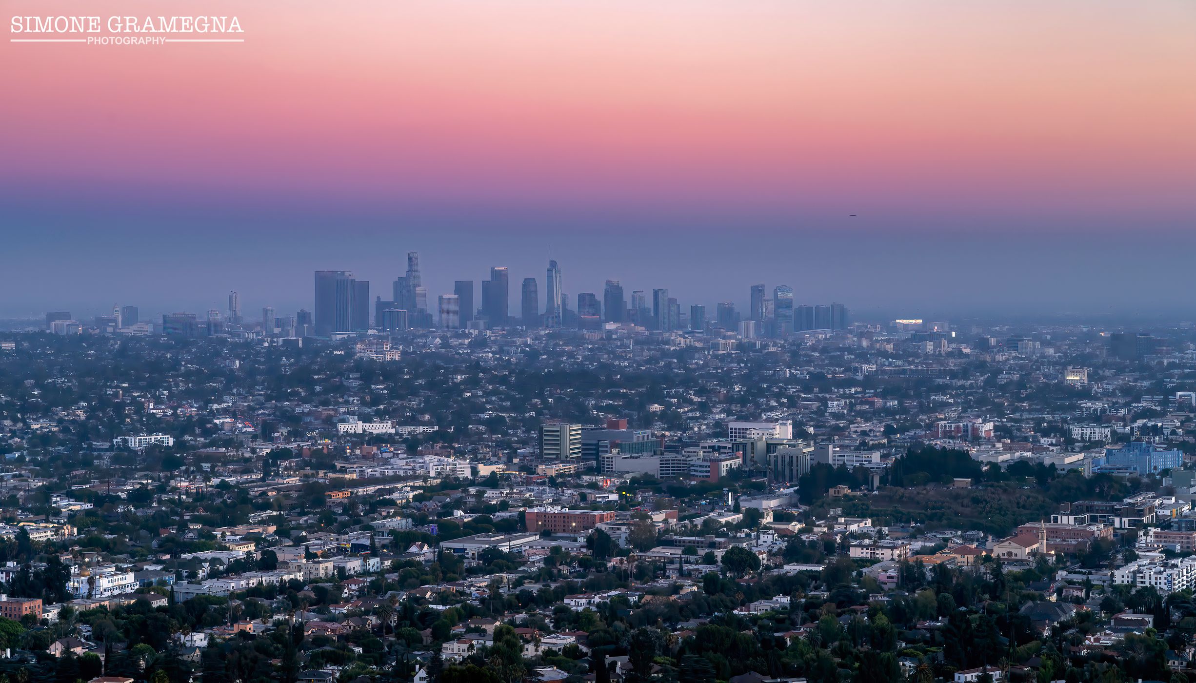 Griffith Observatory View of Los Angeles, USA