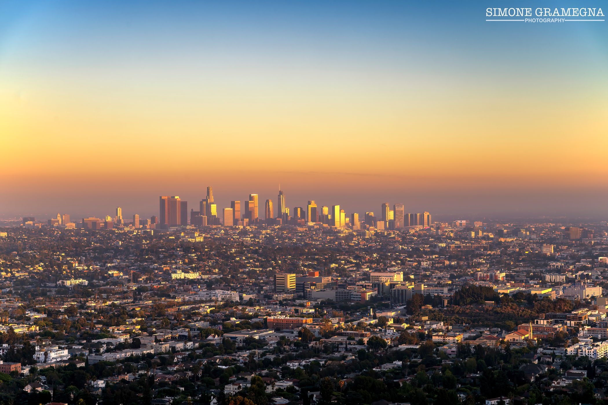 Griffith Observatory View of Los Angeles, USA