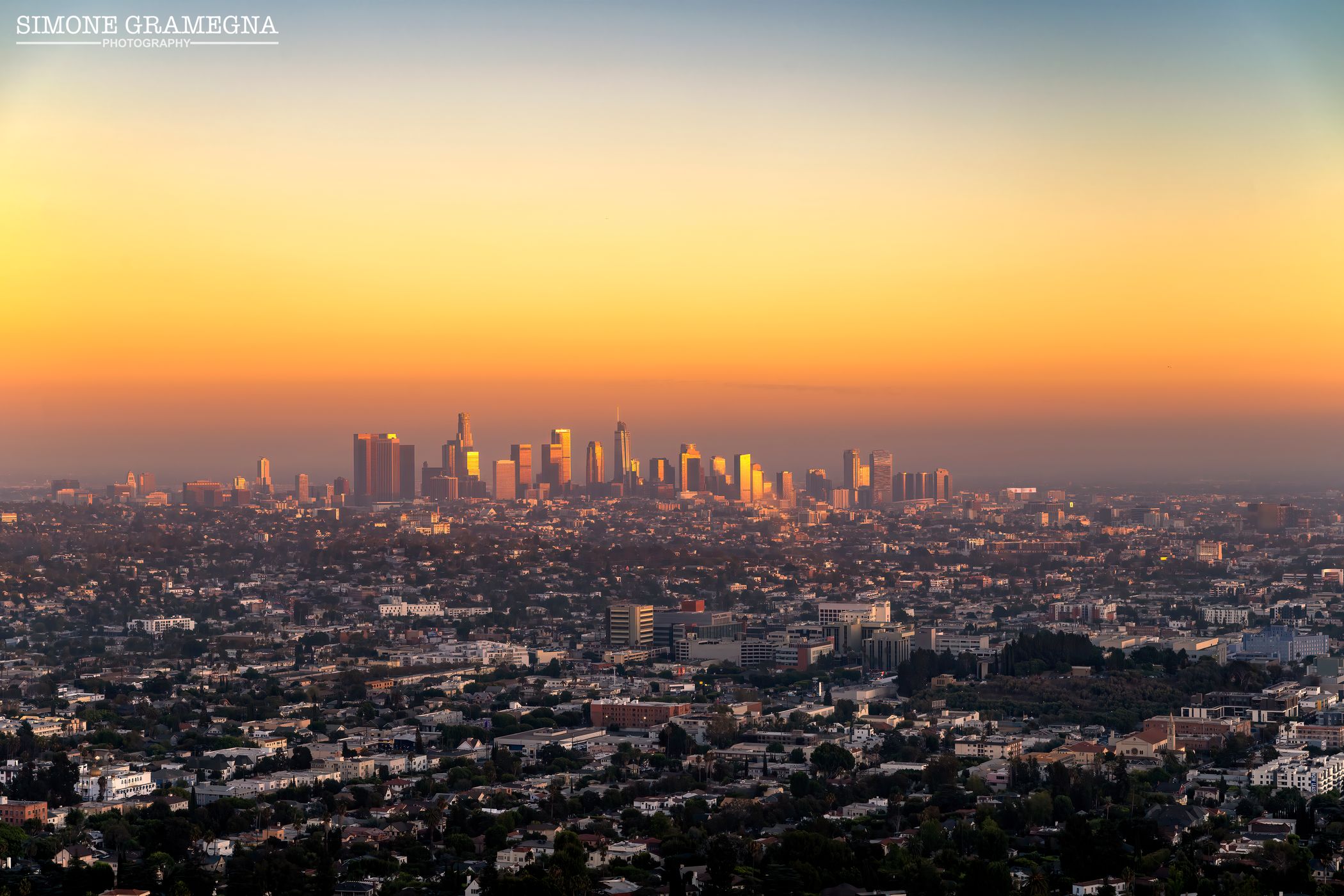 Griffith Observatory View of Los Angeles, USA