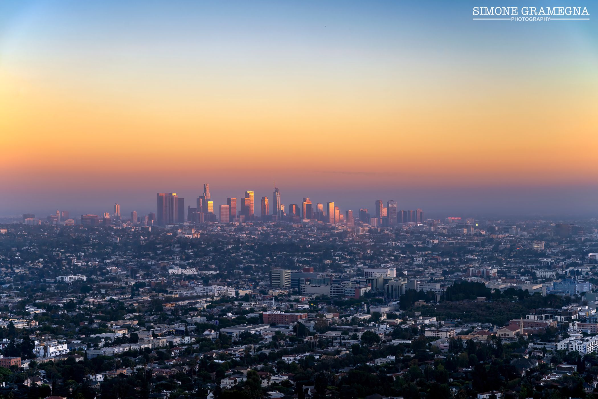 Griffith Observatory View of Los Angeles, USA