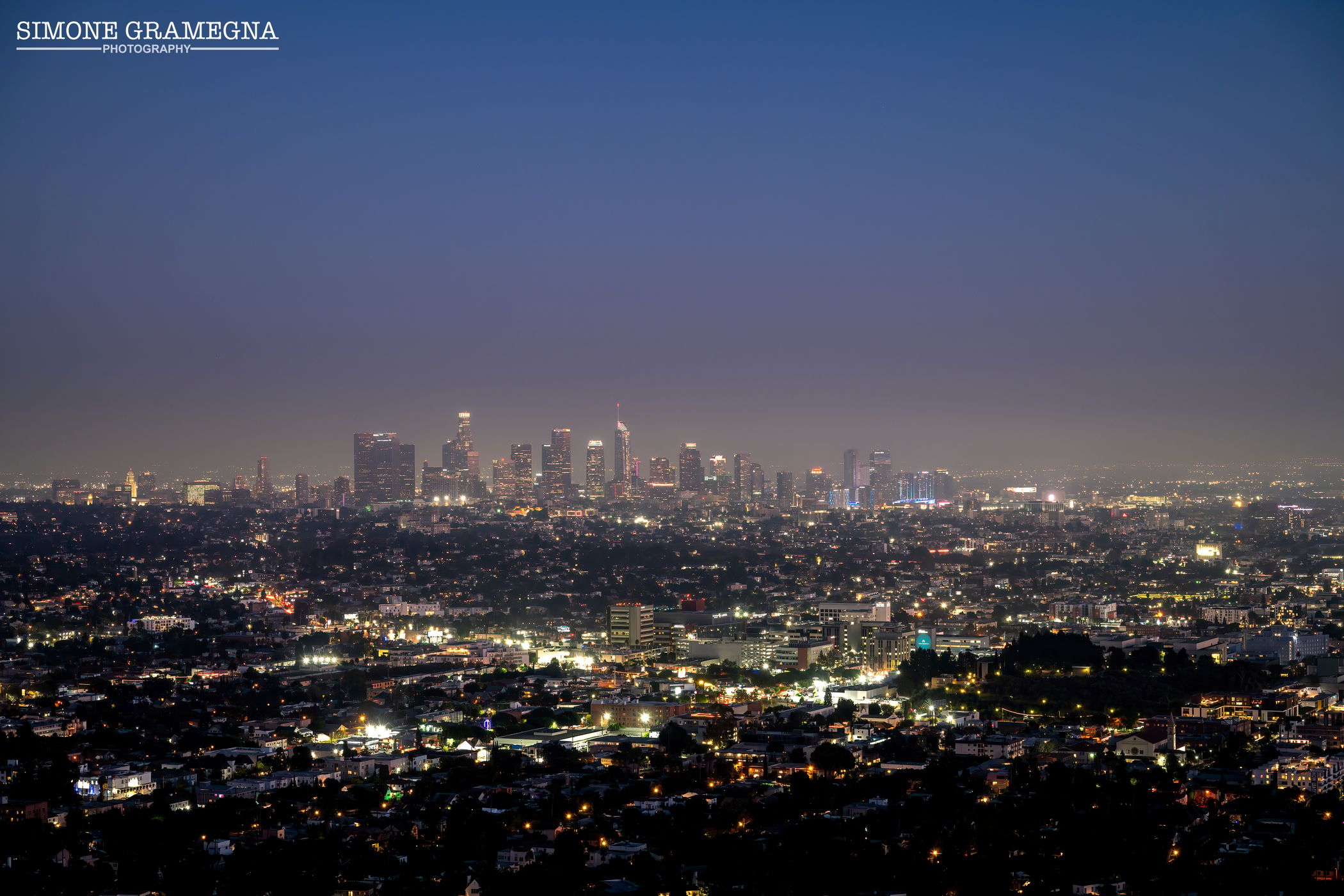 Griffith Observatory View of Los Angeles, USA