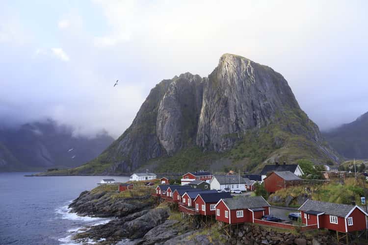 Hamnøy, classic view, Lofoten