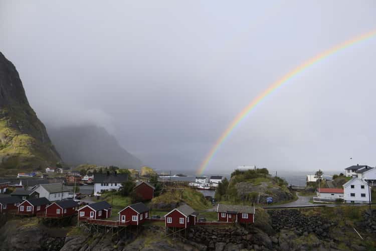 Hamnøy, classic view, Lofoten