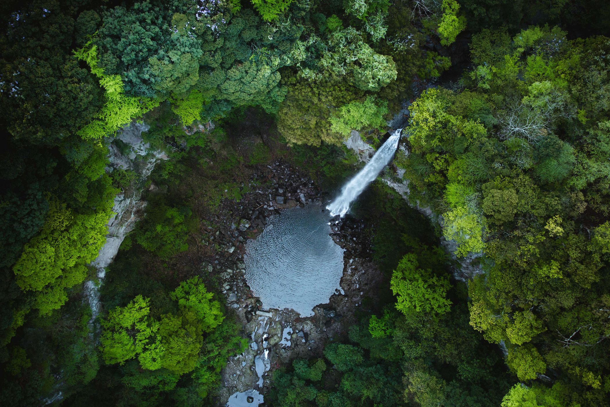Higashi Siiya Falls near Beppu, Kyushu, Japan