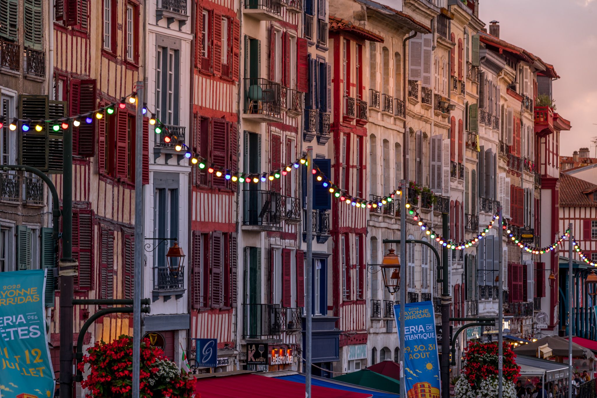 Historical buildings at Bayonne, France
