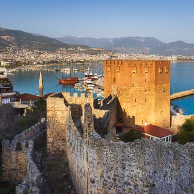 Lower city walls, Alanya, Turkey (Türkiye)