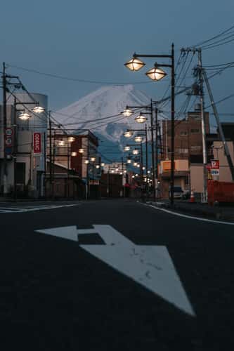 Mount Fuji view from Fujiyoshida