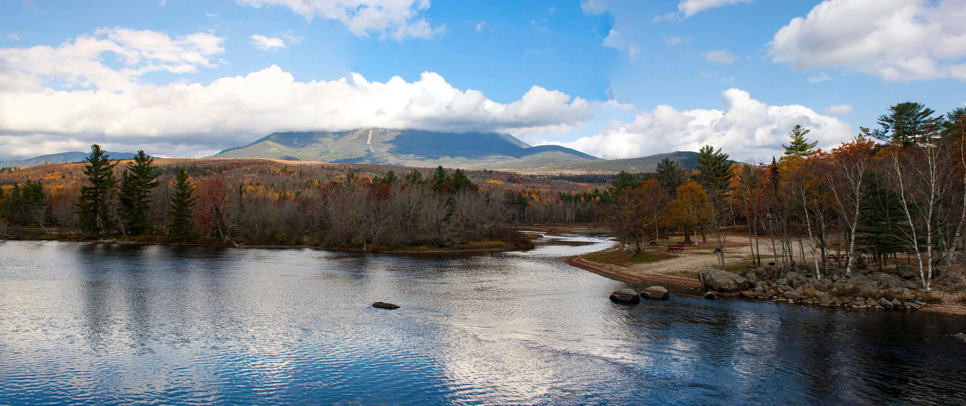 Mt Katahdin in Autumn, USA
