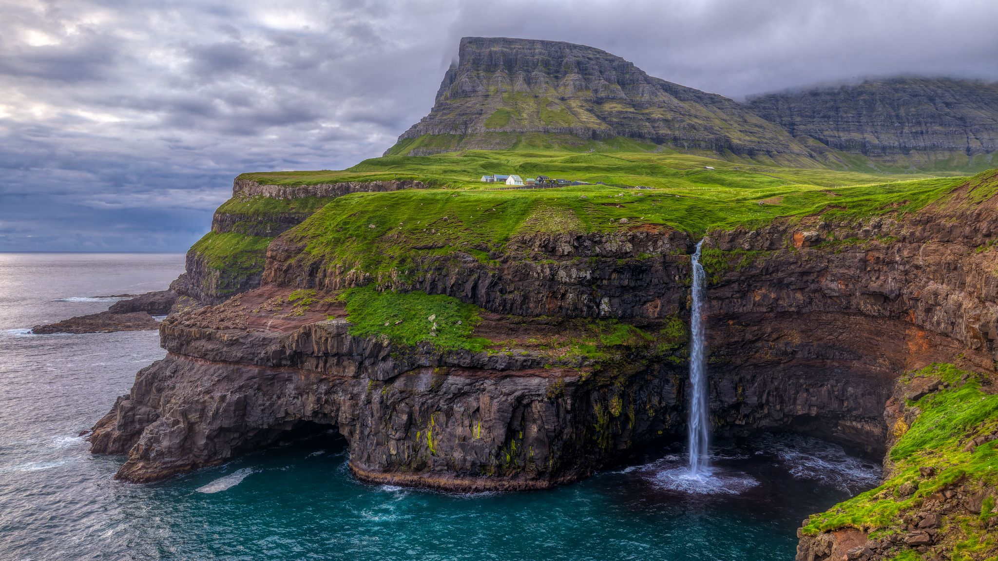 Múlafossur Waterfall, Faroe Islands