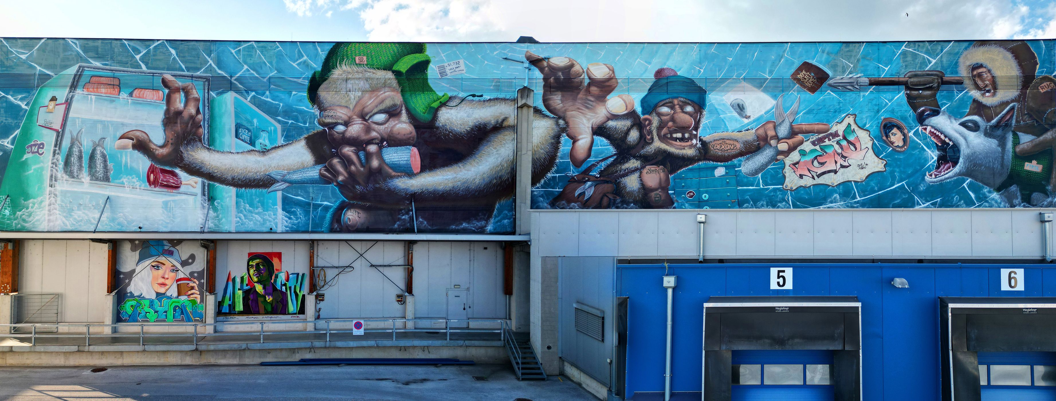 Mural Harbor Linz Hafen, Austria