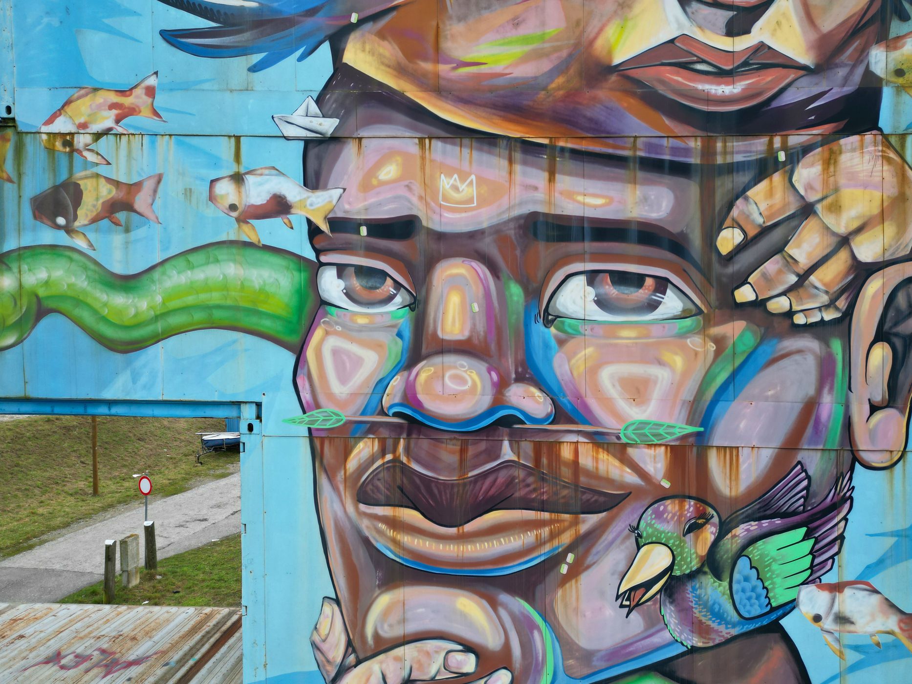 Mural Harbor Linz Hafen, Austria