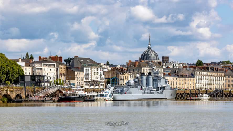 Nantes seen from La Loire