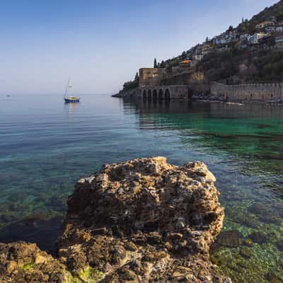 Old harbor, Alanya, Turkey (Türkiye)