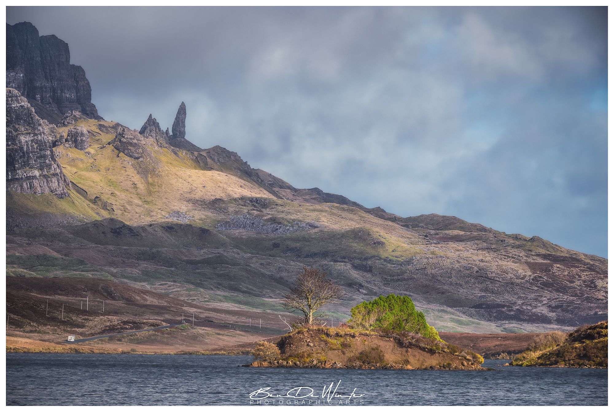 Old Man of Storr From Loch Fada, United Kingdom