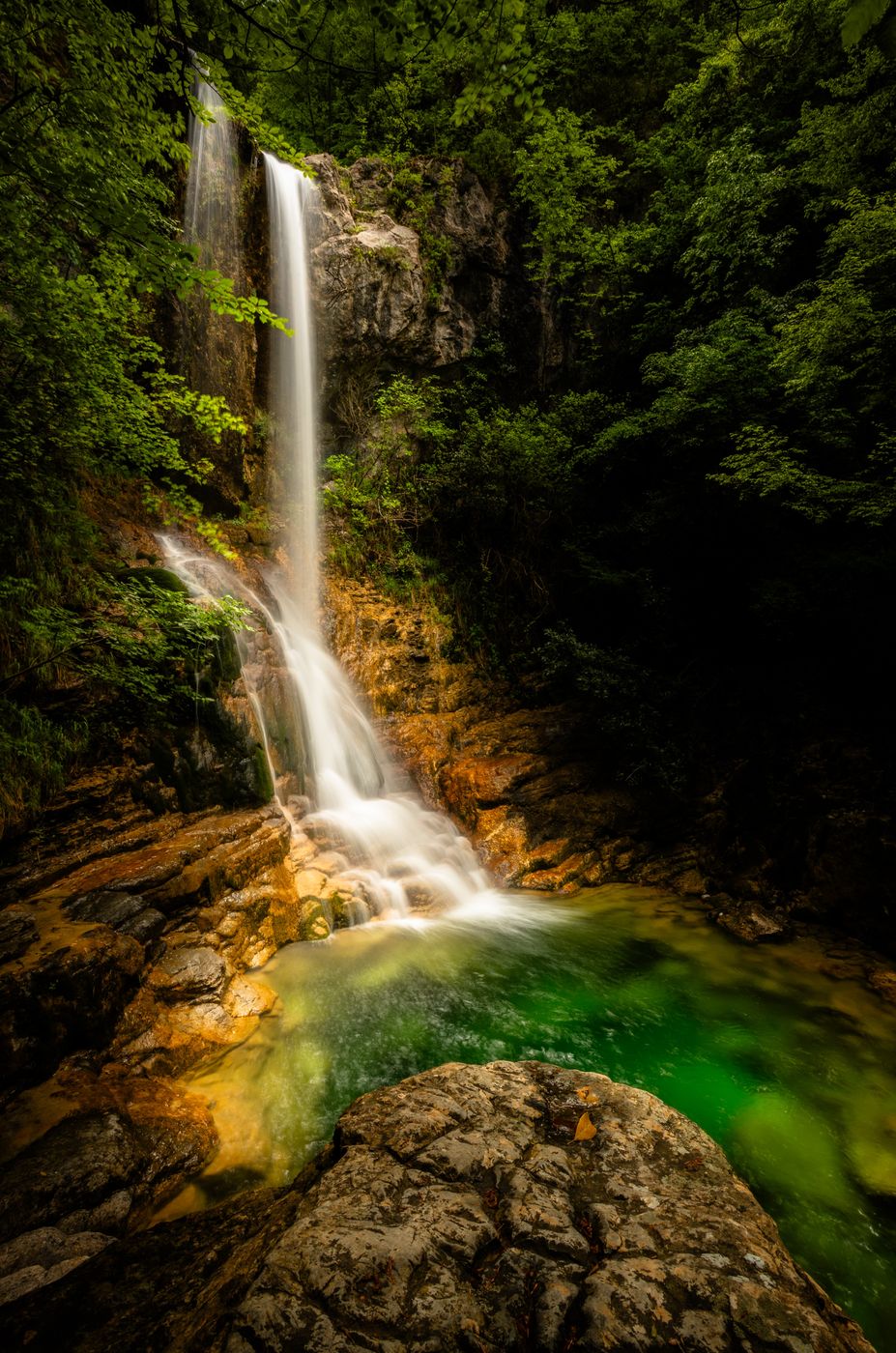 Orlias Stream (Red Rock Waterfall), Greece
