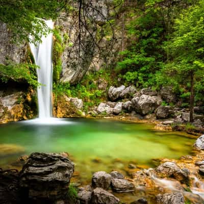 Orlias Stream (Red Rock Waterfall), Greece