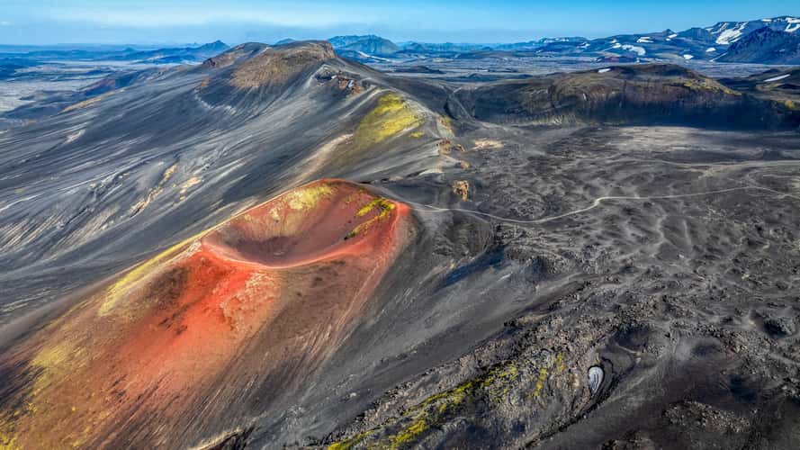 Raudaskál crater