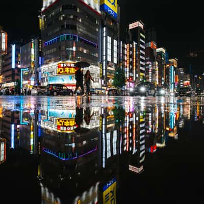 Reflections in Kabukicho, Shinjuku, Japan