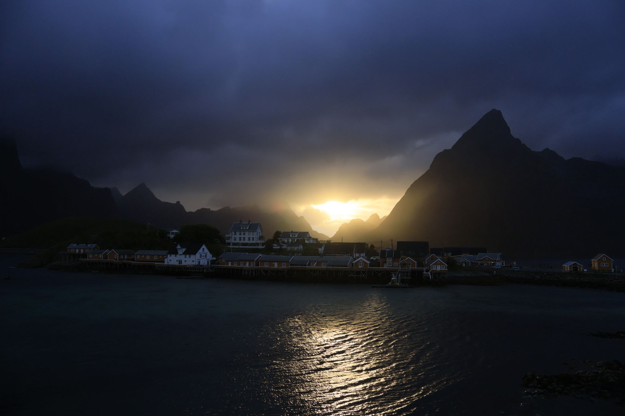 Reine view to Sakrisøya, Norway