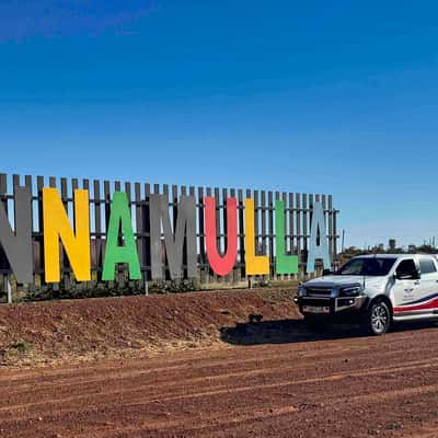 Road Sign, Cunnamulla, Outback Queensland, Australia