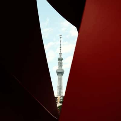 Sculpture framing from Tokyo Skytree, Tokyo, Japan