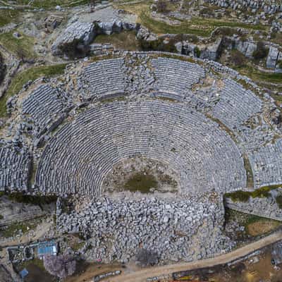 Selge ruins (drone), Turkey (Türkiye)