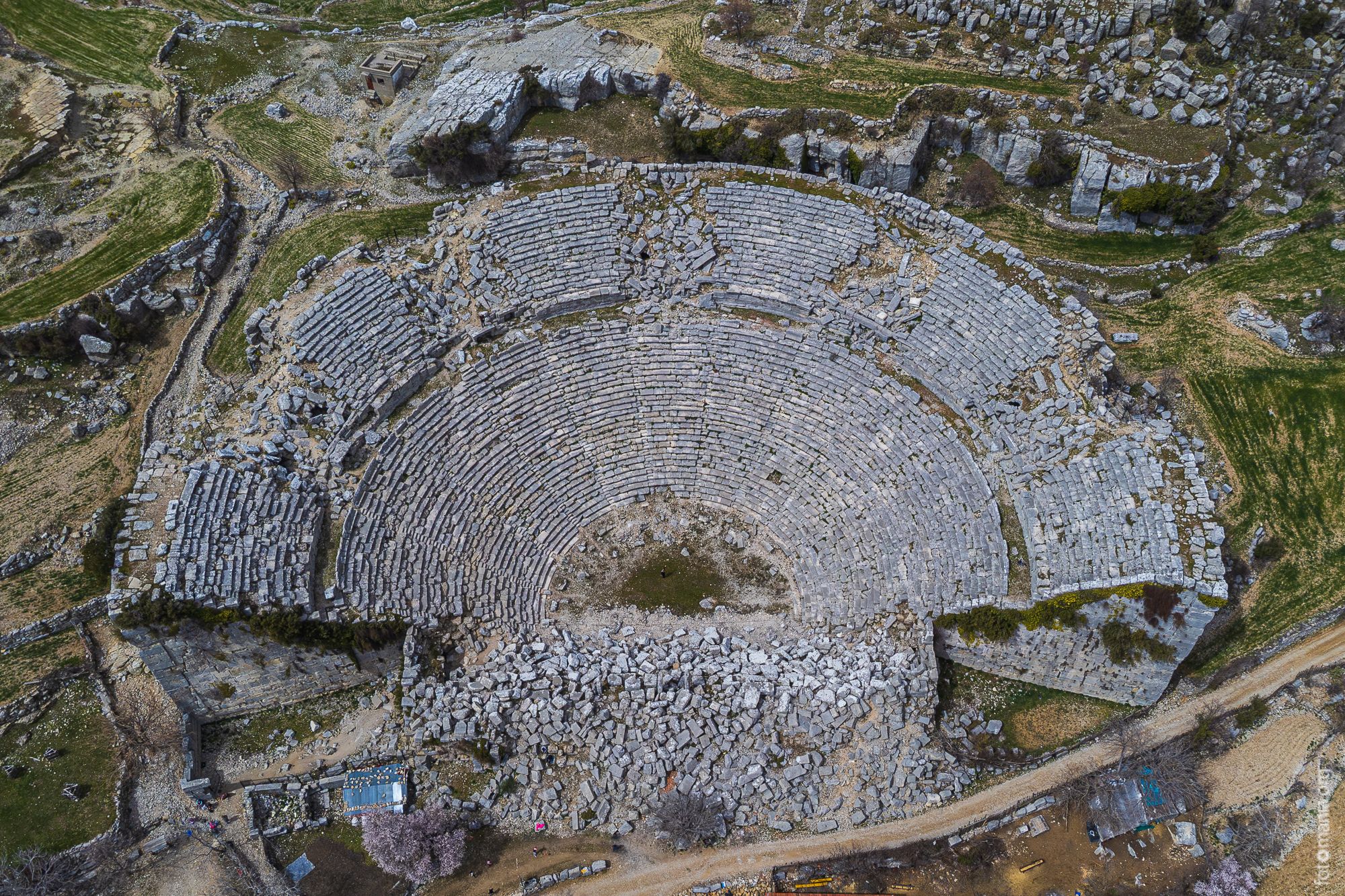 Selge ruins (drone), Turkey (Türkiye)