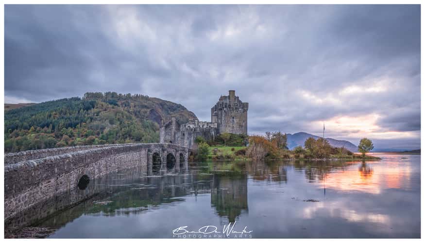 Side view II of Eilean Donan Castle, Scotland