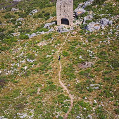Sillyon ruins (drone), Turkey (Türkiye)