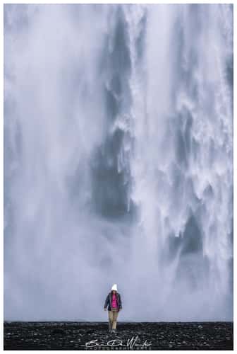 Skogafoss front view