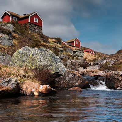Small village above Nordfjordeid, Norway