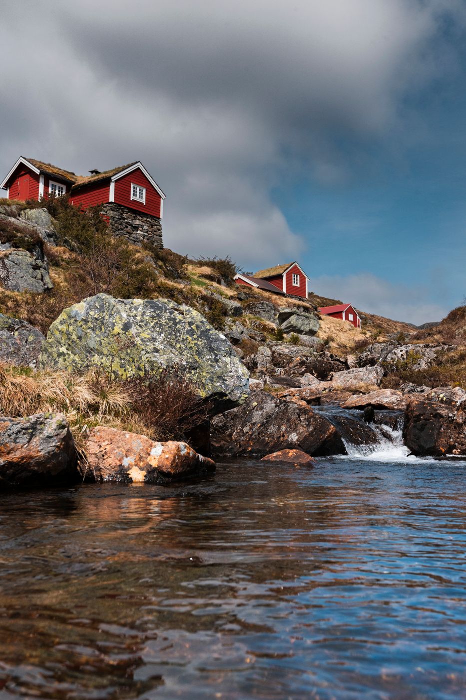 Small village above Nordfjordeid, Norway