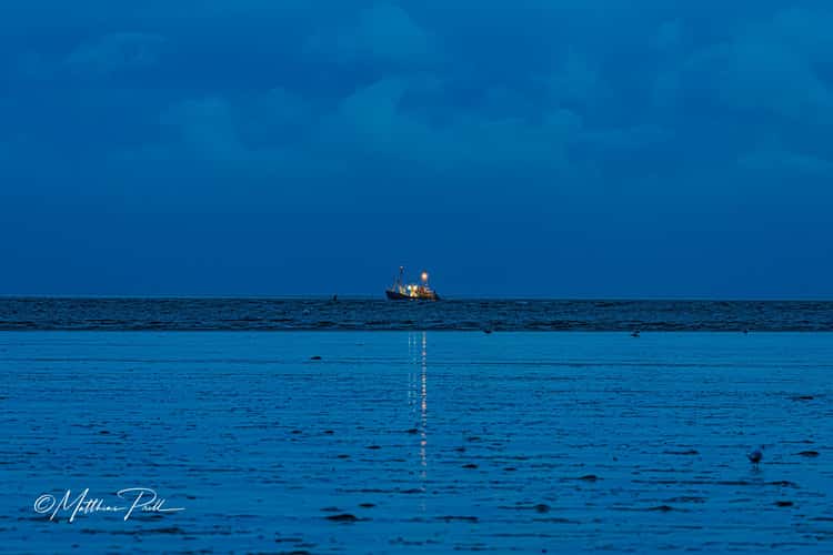 Sonnenuntergang im Watt vor Büsum