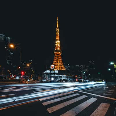 Streets around Tokyo Tower, Tokyo, Japan