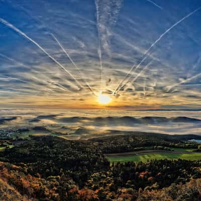 Sunrise over Wr.Neustadt, Austria