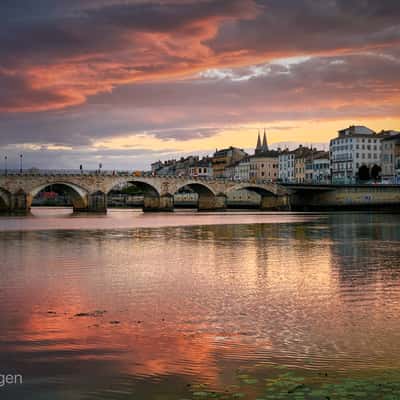 Sunset in Macon, France