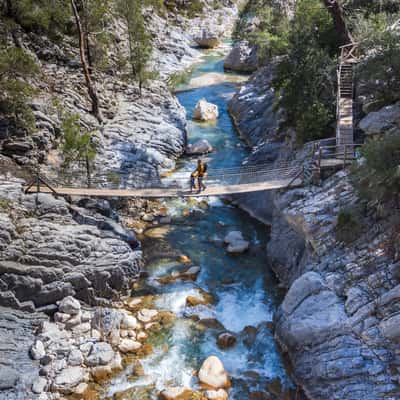 Suspension bridge, Göynük Canyon, Turkey (Türkiye)